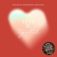 a heart with the words let's be together